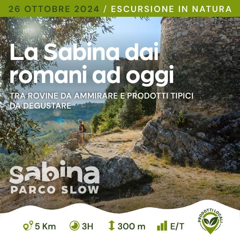 Escursione la Sabina dai Romani a oggi 26 ottobre