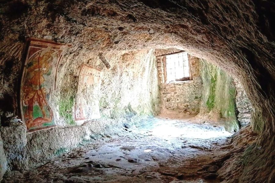 Mappa itinerari Sabina tiberina Monti Sabini